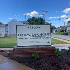 Commercial Exterior Building Wash on Arsenal Street in St. Louis, MO