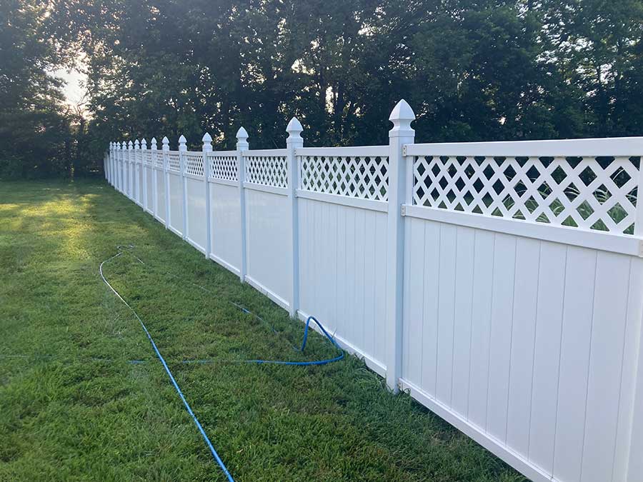 Privacy vinyl fence soft wash king richard drive moscow mills mo