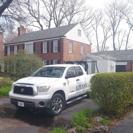 Historical colonial house soft wash pointer lane st louis mo