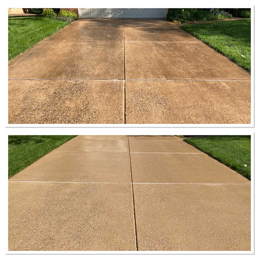 Driveway power washing st charles mo