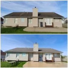 Roof, House and Concrete Soft Wash on Bursting Bouquet Drive, O'Fallon, MO 63368