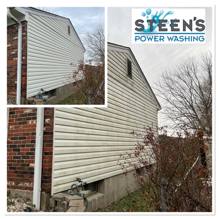 Vinyl siding soft washing ofallon mo green algae removal